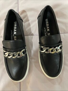 J/SLIDES Black Slip-On Sport Shoe